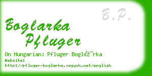 boglarka pfluger business card